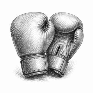Zeichnung Boxhandschuhe